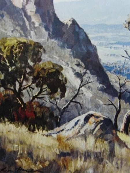 LEON HANSON（レオン　ハンソン）、風景、希少な額装用大判画集画