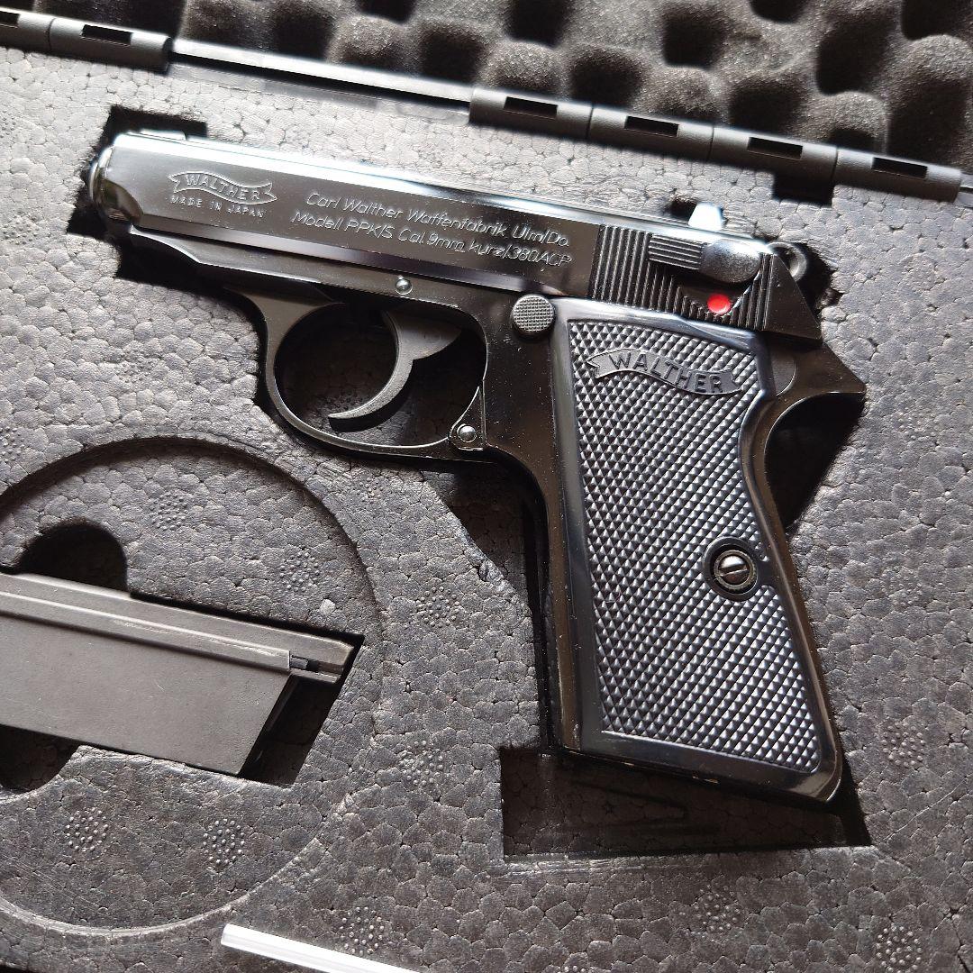 WALTHER PPK/S ブラックメタル ガスガン サイレンサー付