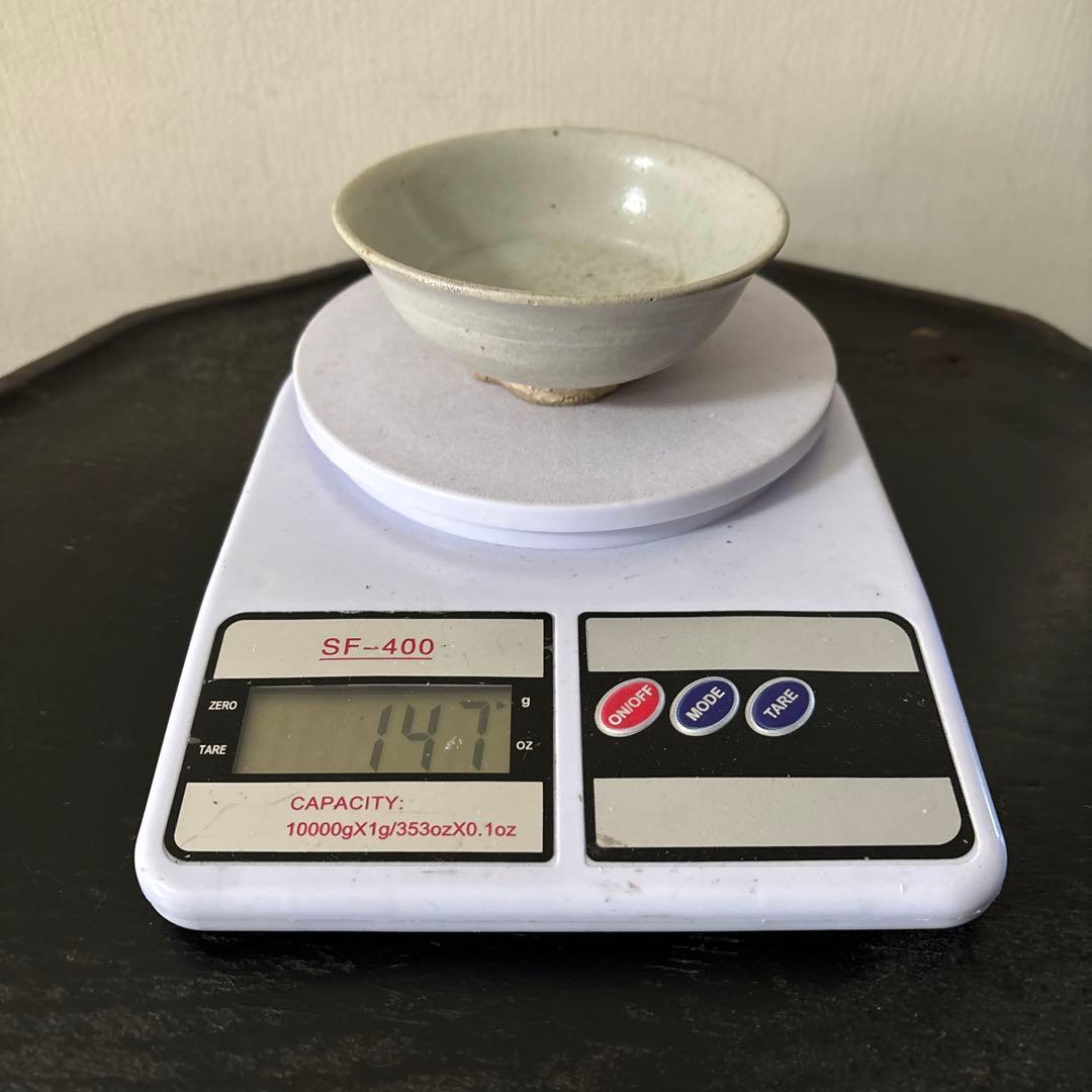 李朝盃　堅手　小鉢　白磁　酒器　小服茶碗　韓国アンティーク　古道具　民芸　古陶磁