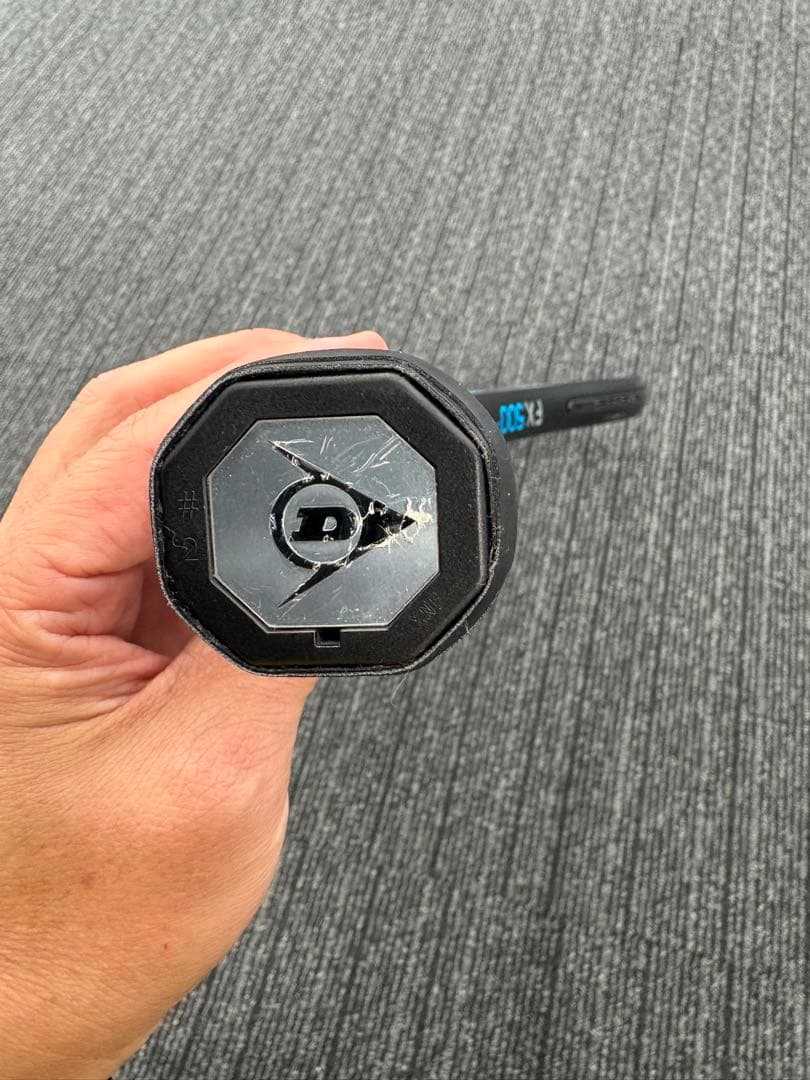 テニスラケット FX 500 LS ブラック/ブルー