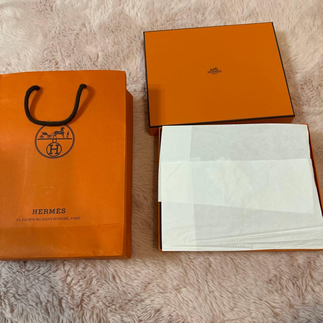HERMES タオルハンカチ ギフトボックス付き タグ付き