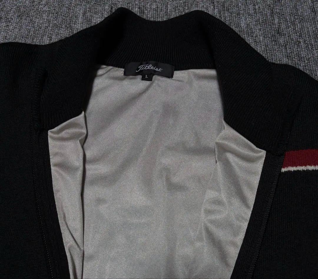 タイトリスト　フルジップ　ニット　防風　防寒　セーター　ジャケット　ブルゾン