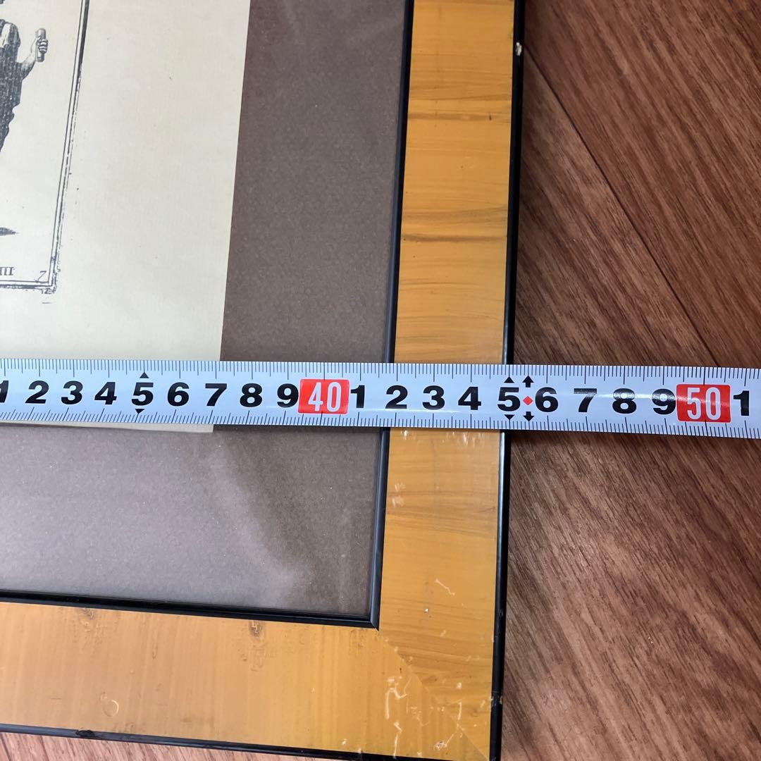 アンティーク　フランス銅版画　ローマ人の服　特大サイズ　額