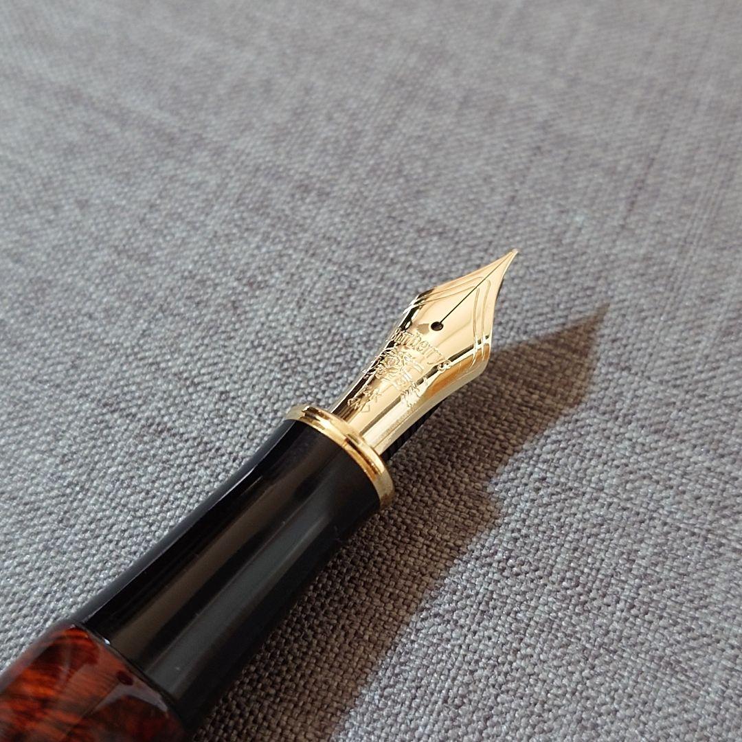 バーバリー プラチナ万年筆 #3776 ブライヤー 14K M