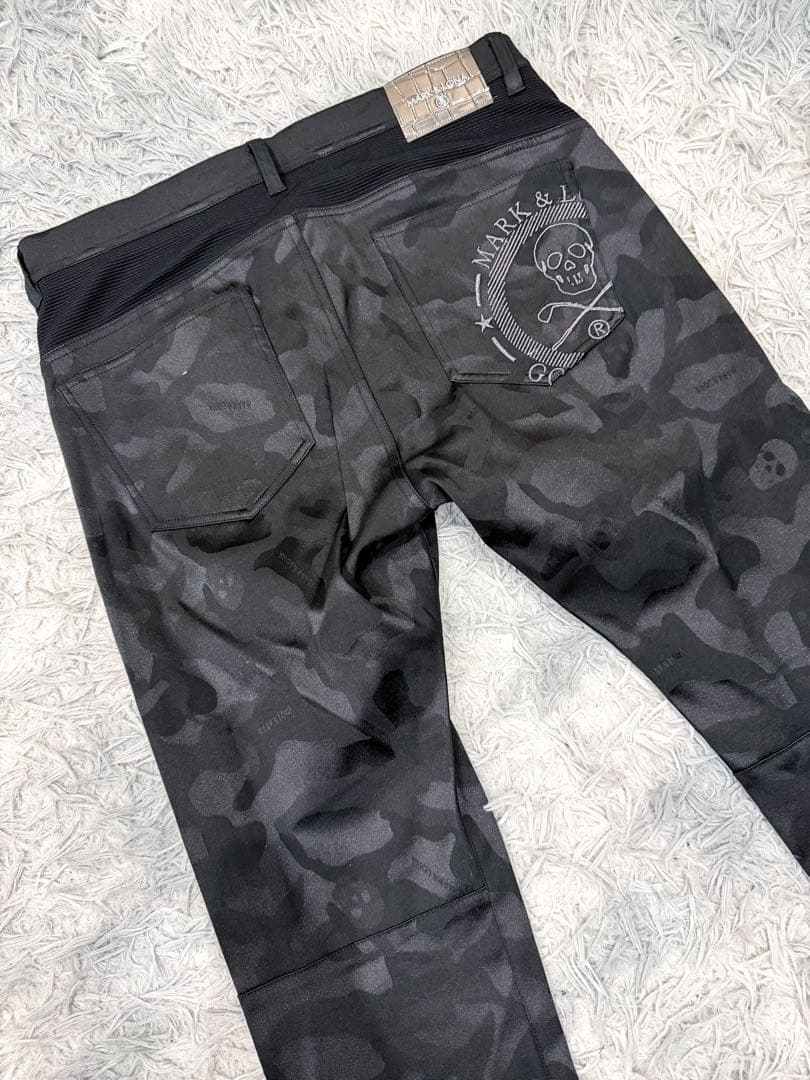 MARK&LONA マークアンドロナ ジャガードパンツ スカルカモフラージュ