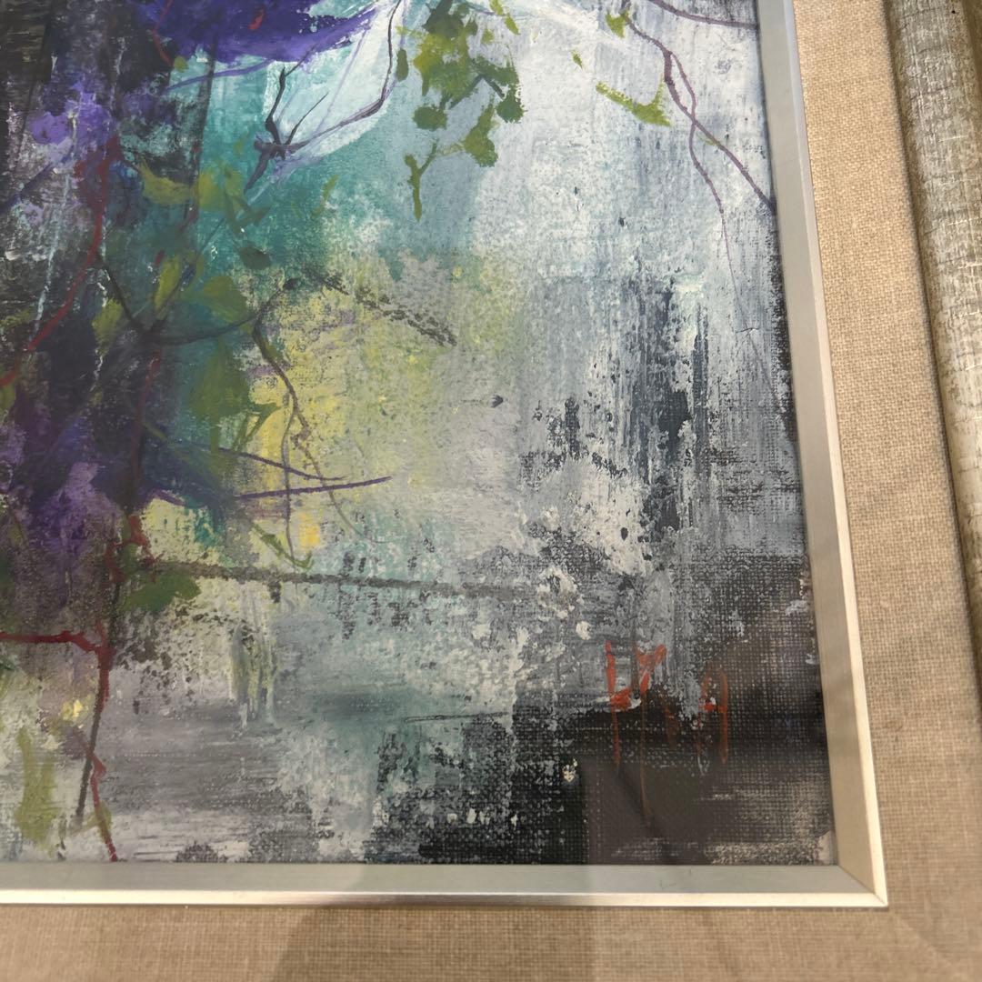 羽倉恭子　油絵　【光る風・テッセン】　P8