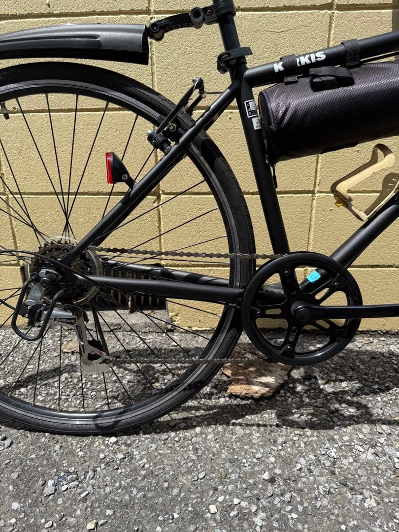 黒 クロスバイク 自転車 サイモト