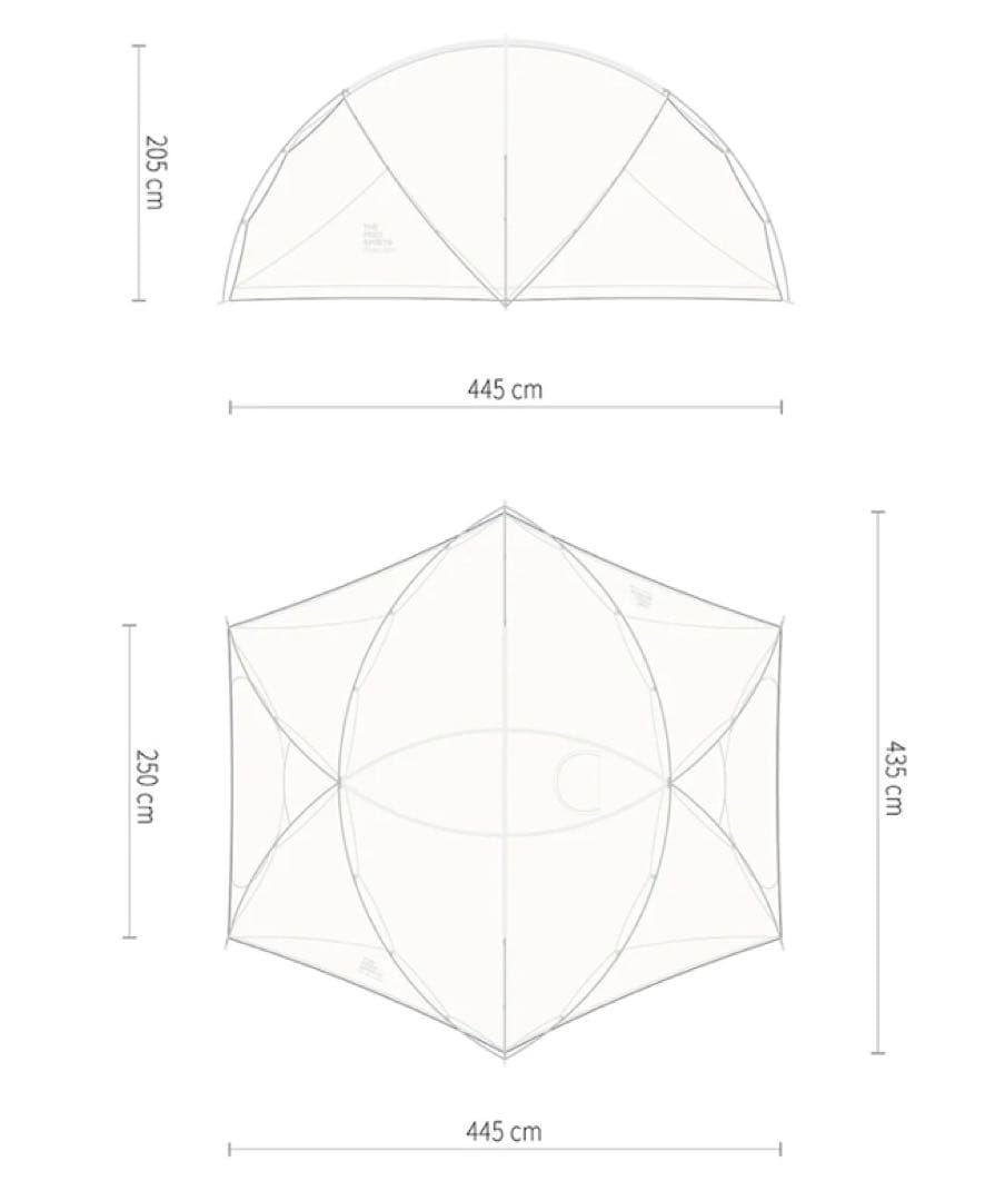 ヘク太様　TFS Skydome 70D Ivory フットプリントセット