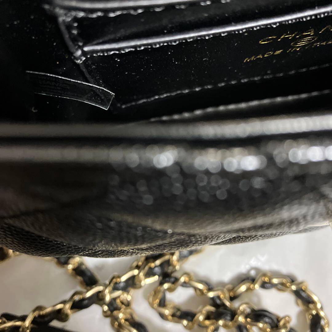 CHANEL ハンドルキルティングミニショルダーバッグ ブラック