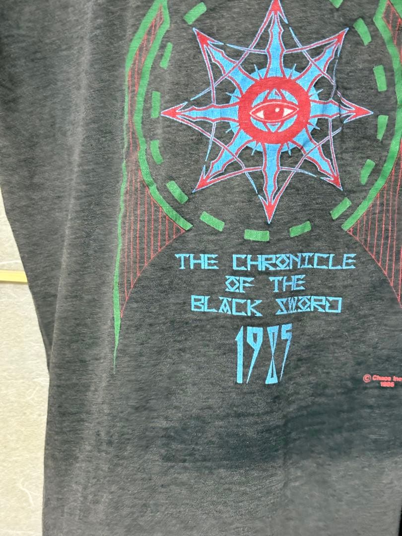 ヴィンテージ　HAWKWIND 1985UK TOUR Tシャツ　スミ黒￼