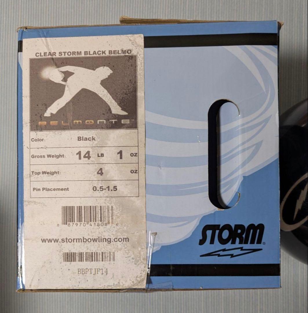 STORM BELMO ボウリングボールクリア 黒