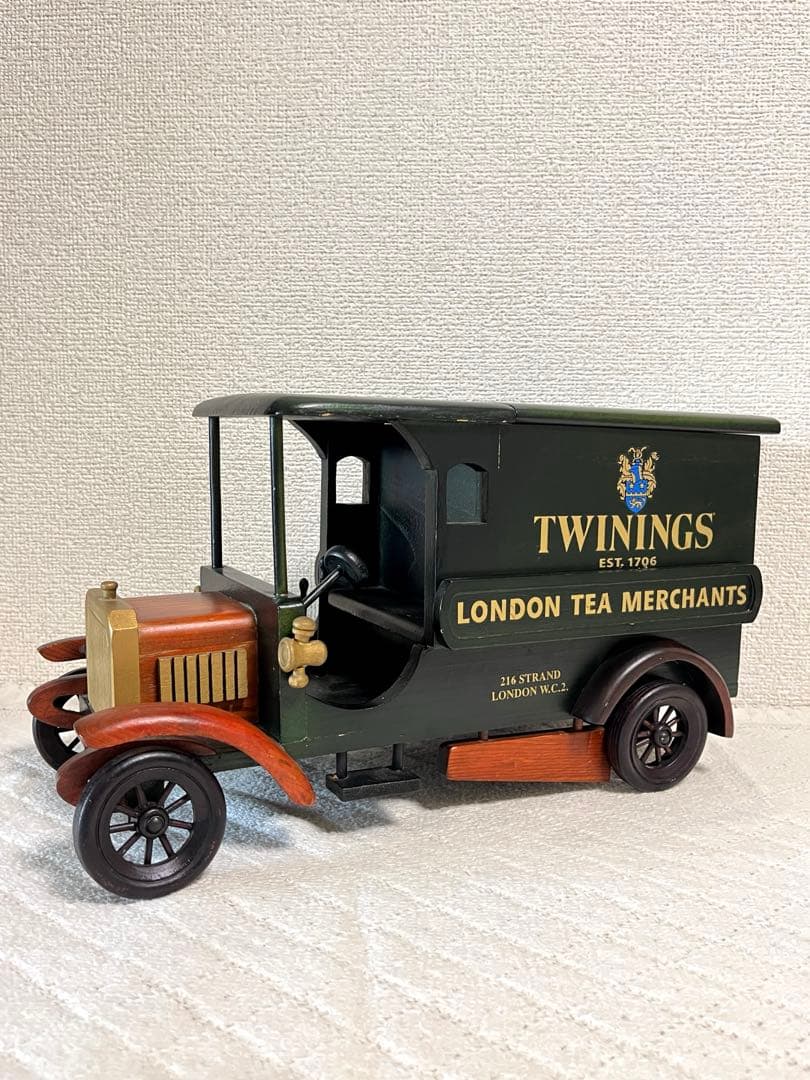 イギリスTWININGS 木製 トラックティーキャディー