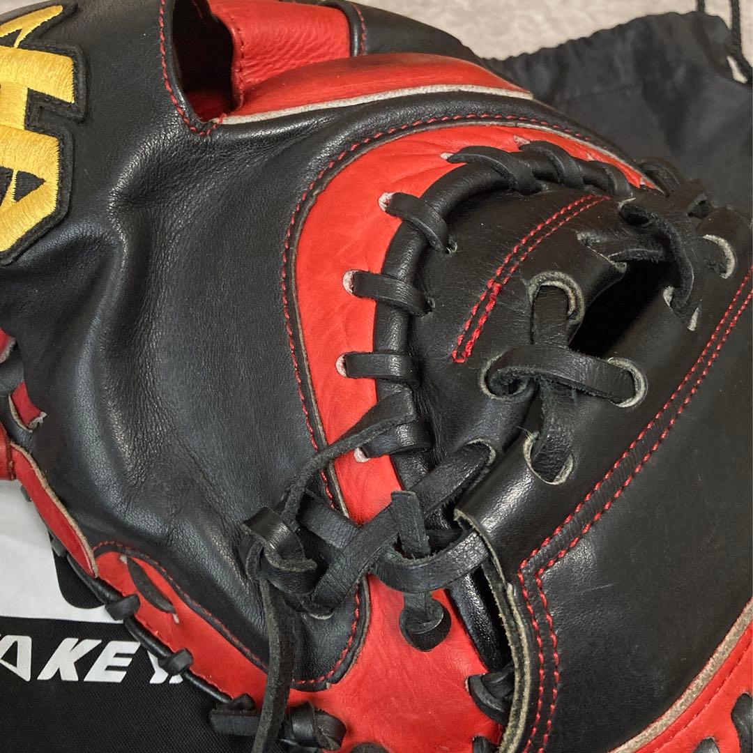 ハタケヤマ 一般 大人用 軟式 捕手 野球 グローブ キャッチャーミット 良型