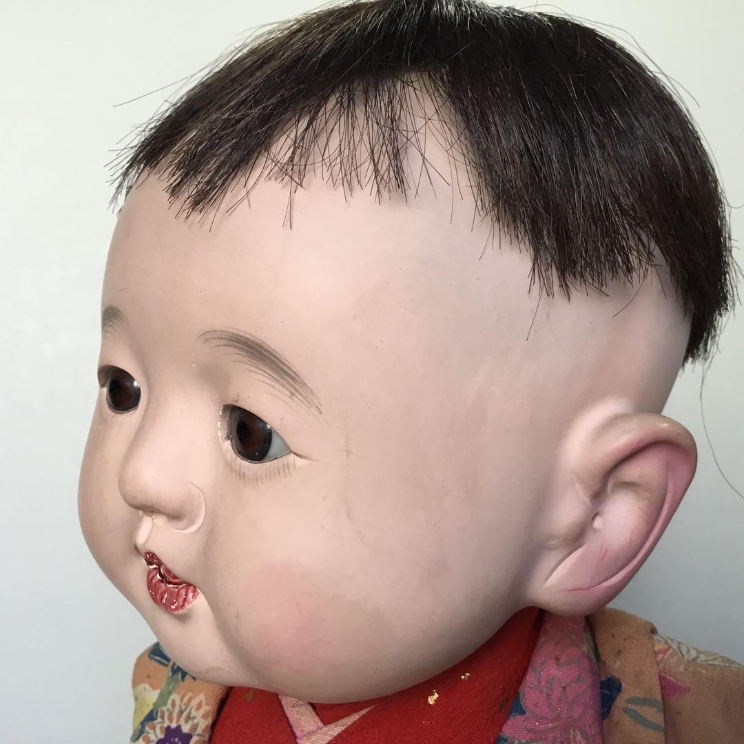 古い人形◆お座り人形◆紙箱入り 抱き人形 昭和レトロ 日本人形