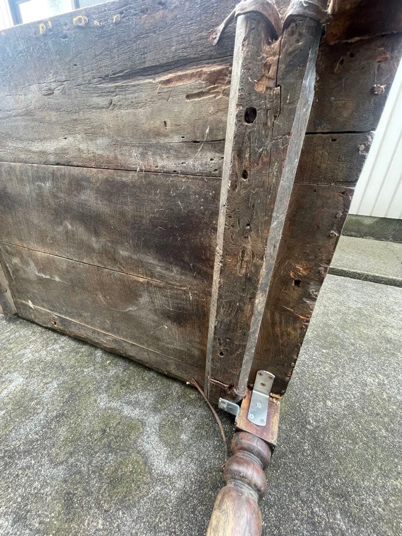 稀少/アンティーク/インド/インド家具/古材/長椅子/ベンチ/店舗什器