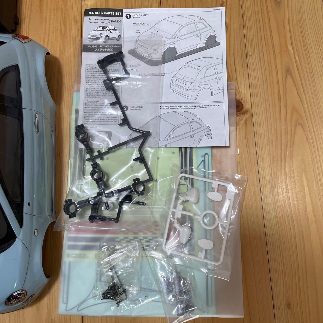【動作確認済】タミヤ RCカー FIAT 500 1/10 M03シャーシ