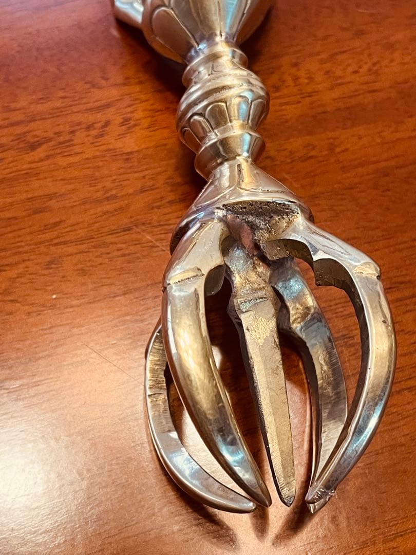 日本式 新品 未使用 送料無料 五鈷杵　バジュラ　ドルジェ　密教法具 16㎝