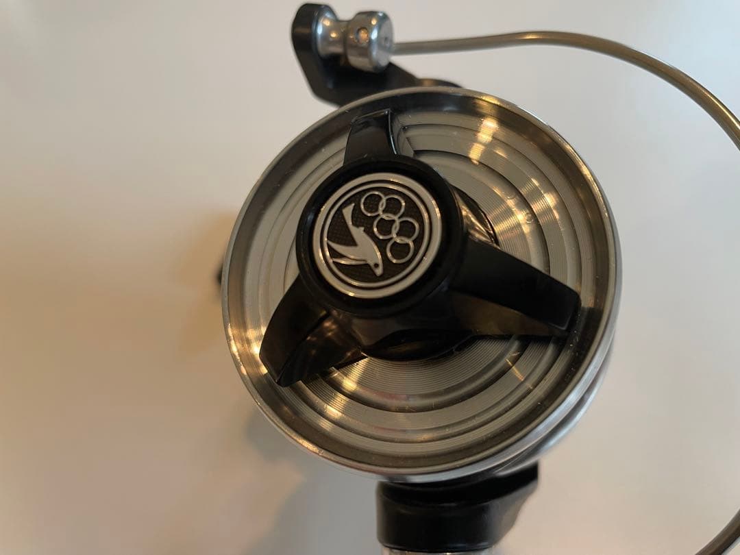 オリムピック　スピンニングリール　激レア　ビンテージ　ブリキ　インテリア