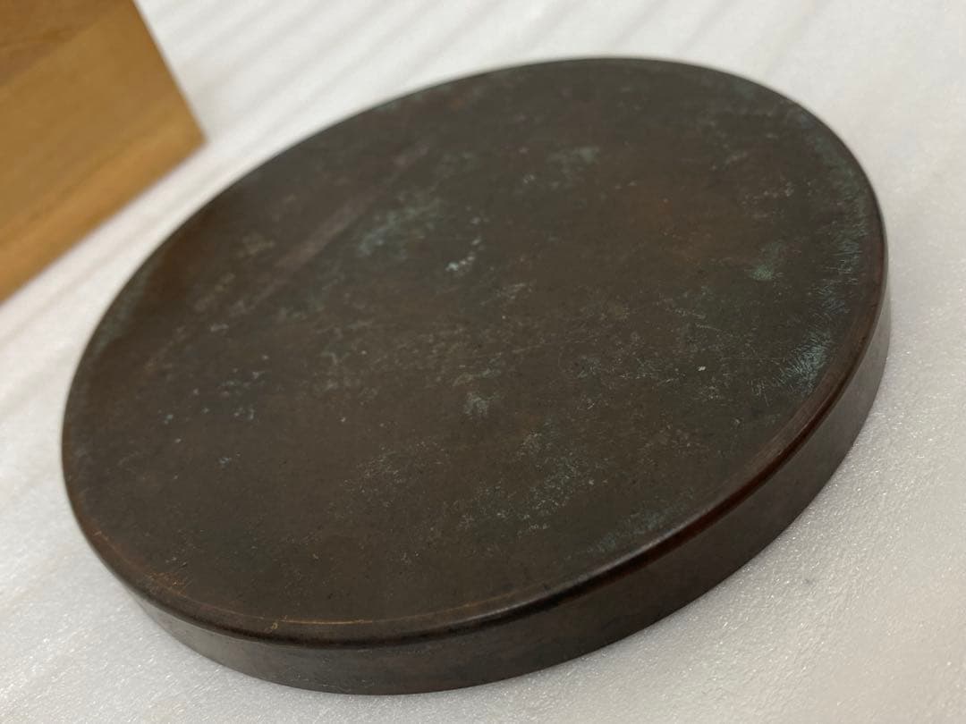 3-3035 骨董 州浜松樹双鳥鏡　室町時代