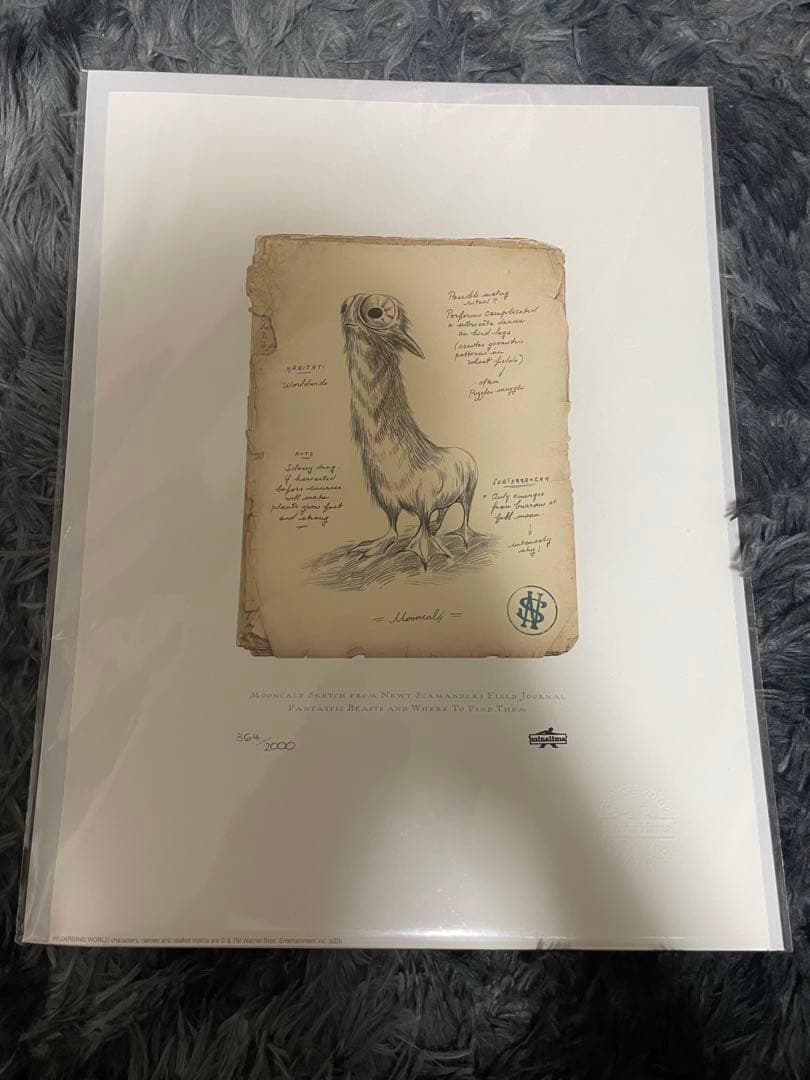 ミナリマ　アートプリント　ハリーポッター　ファンタスティックビースト　魔法生物