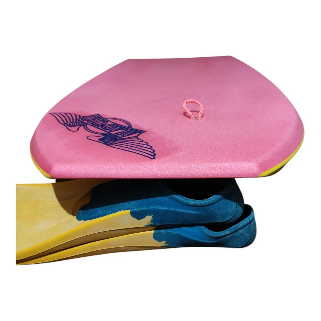 ALAD'ORO ボディボード ホワイト ピンク イエロー