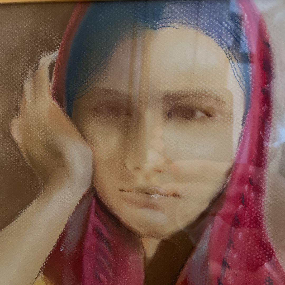 パステル画　絵画　F15