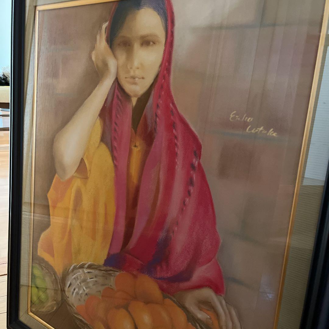 パステル画　絵画　F15