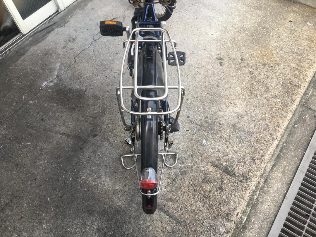 地域限定送料無料　パス　ナチュラ　12,3AH　24インチ　紺　電動自転車