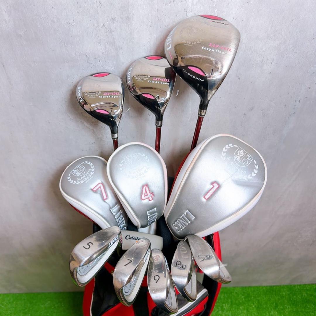 レディース ゴルフクラブセット LINKS SAF-601L 9本 初心者