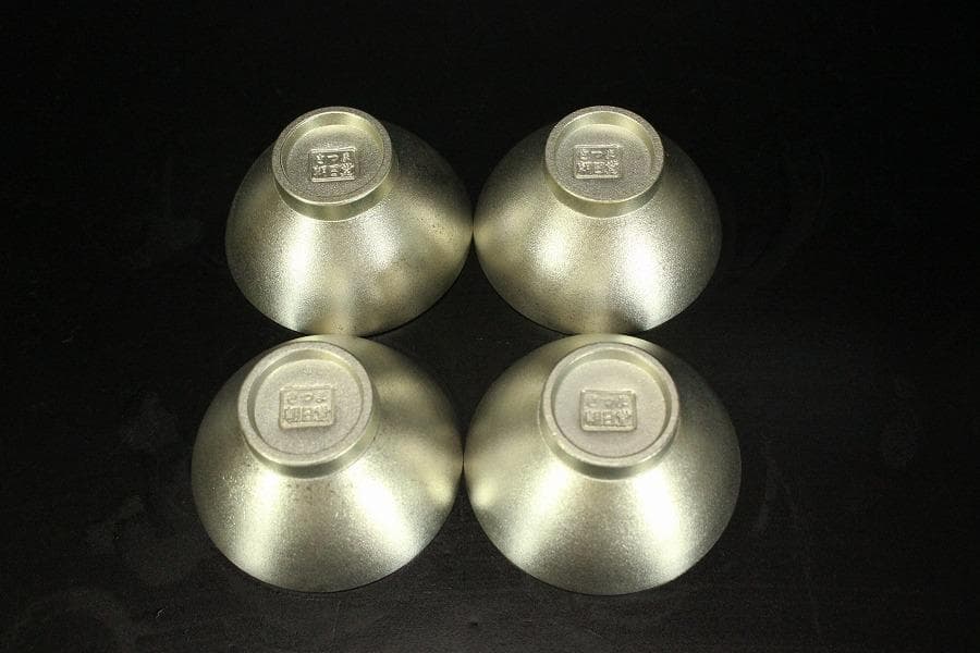 薩摩錫器 徳利 盃 さつま朝日堂 記念品 木箱付(メ1134)