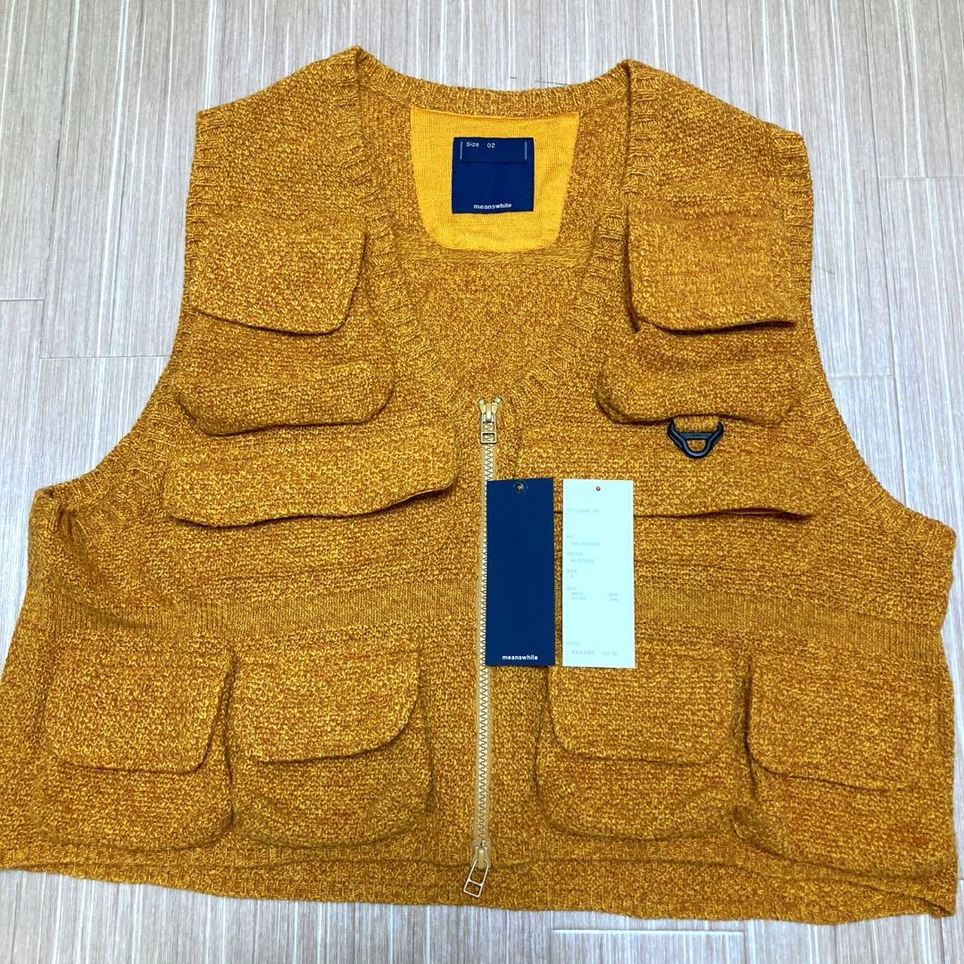 ミーンズワイル meanswhile ［過剰収納力］ニットラゲッジベスト