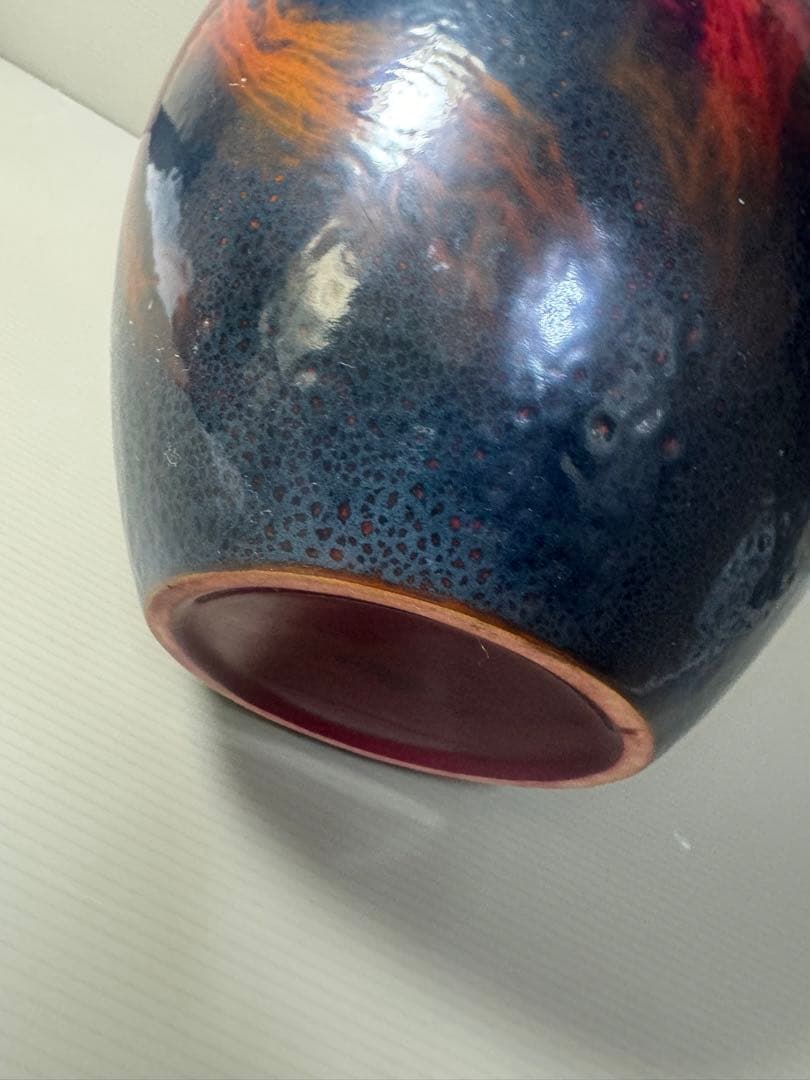 2319 ロイヤルドルトン ルージュフランベ フラワーベース 花瓶