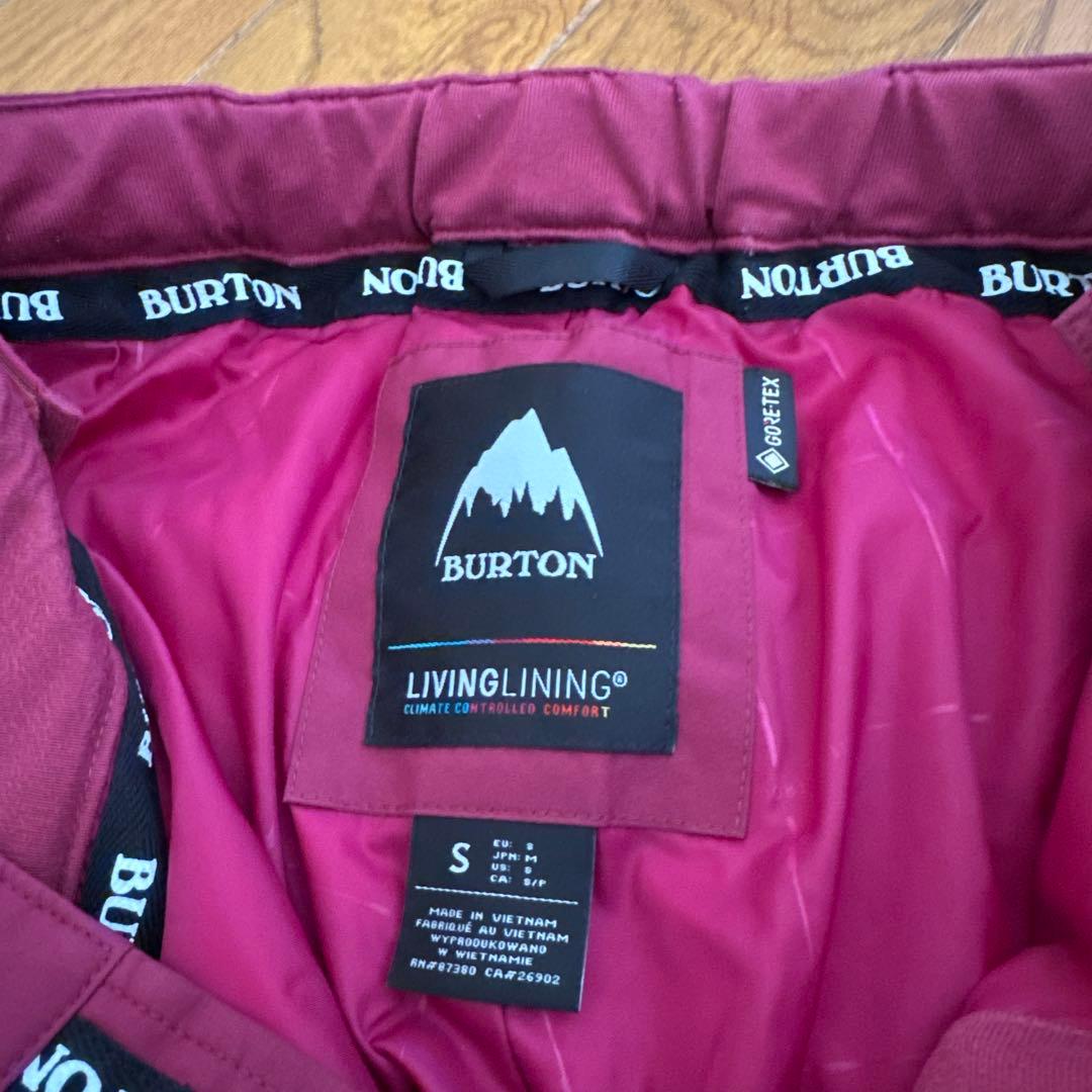 Burtonレディース S スノーボード ワインレッド　ゴアテックス　パンツ