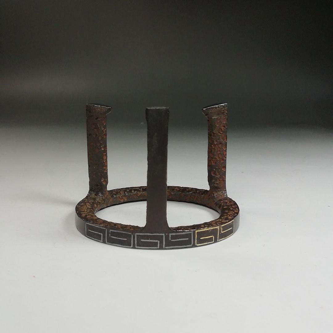 Ｗ５　蓋置　『五徳　蓋置』『釜師　和田美之助 造』　共箱　茶道具