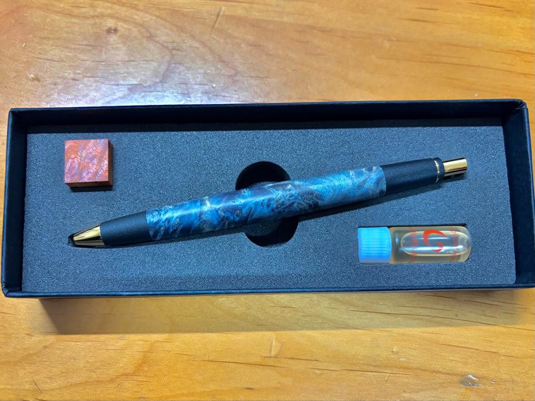 【野原工芸似】スタビライズドウット 真鍮金具 シャープペンシル