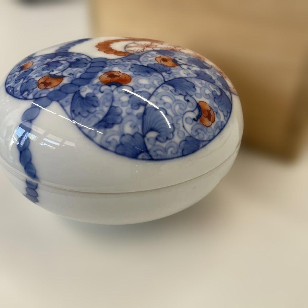 鍋島藩窯　市川祥山　香合