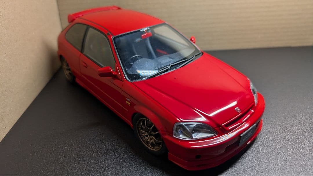 モーターヘリックス 1/18 シビックタイプR　EK9