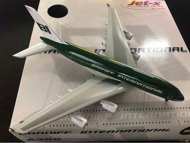 Jet-X 1/400 JX054 A380QC BRANIFF グリーン