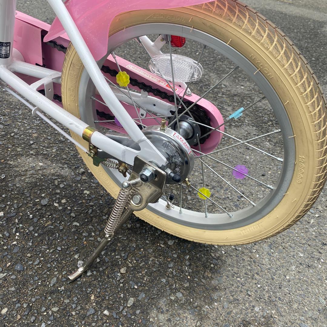 プリンセス　自転車16インチ補助輪付き