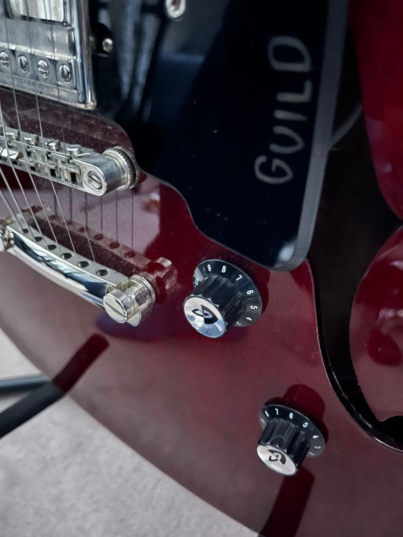 GUILD セミホロウボディ エレキギター チェリーレッド