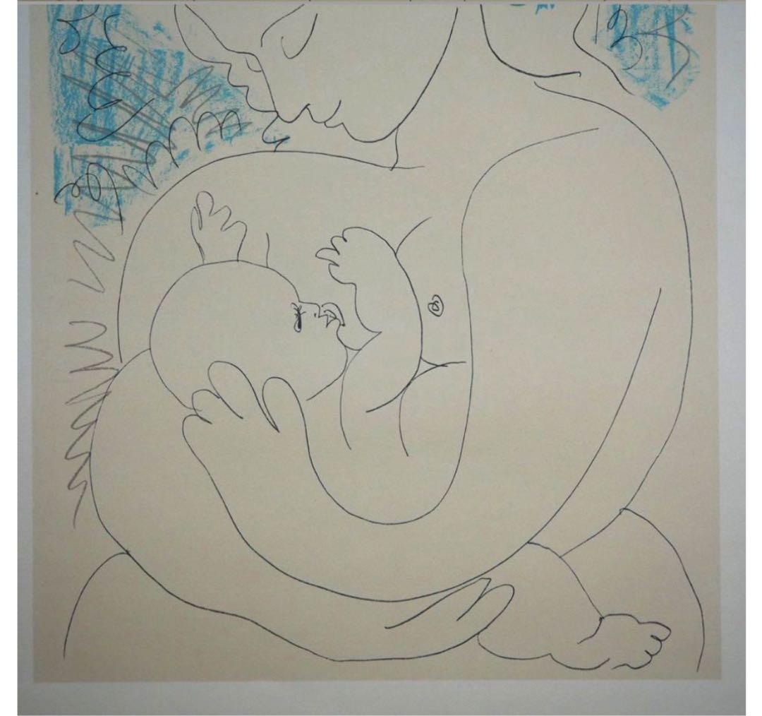 送料無料パブロ・ピカソ『母性』 リトグラフ EDITIONS COMBAT