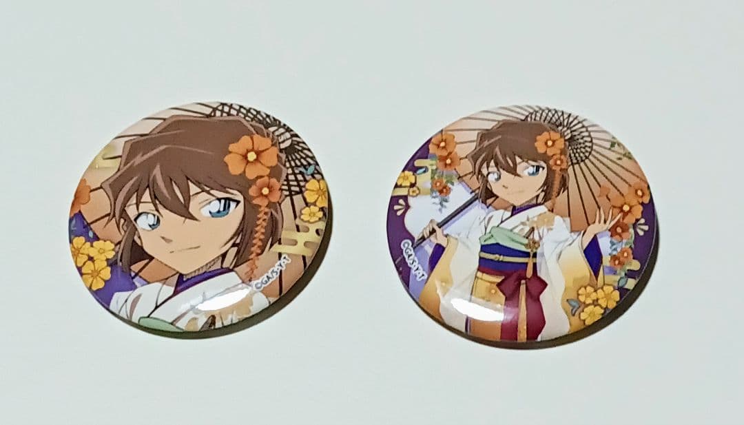 名探偵コナン 秋の華和装 灰原哀 17点セット スパークル缶バッジ含む