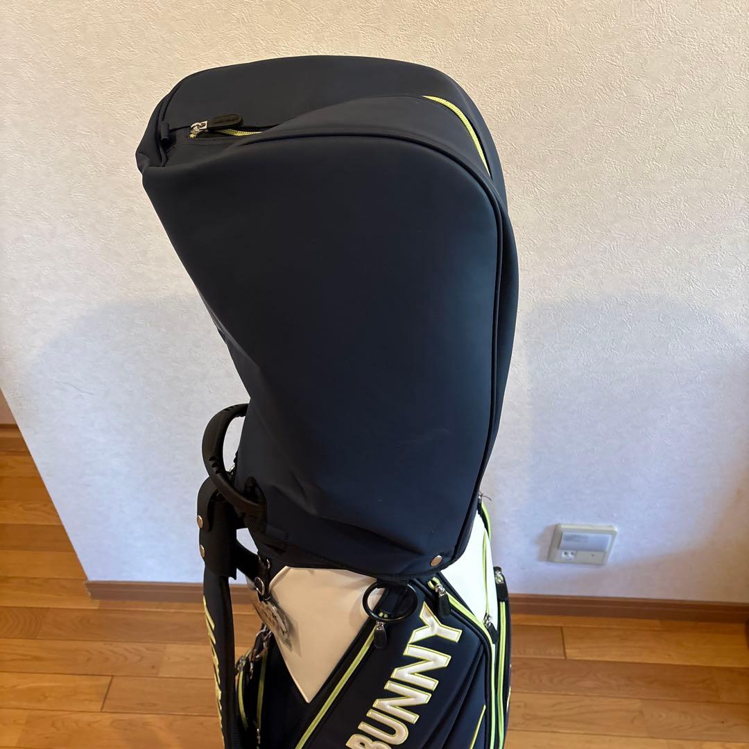 JACK BUNNY キャディバッグ 紺/白/黄緑