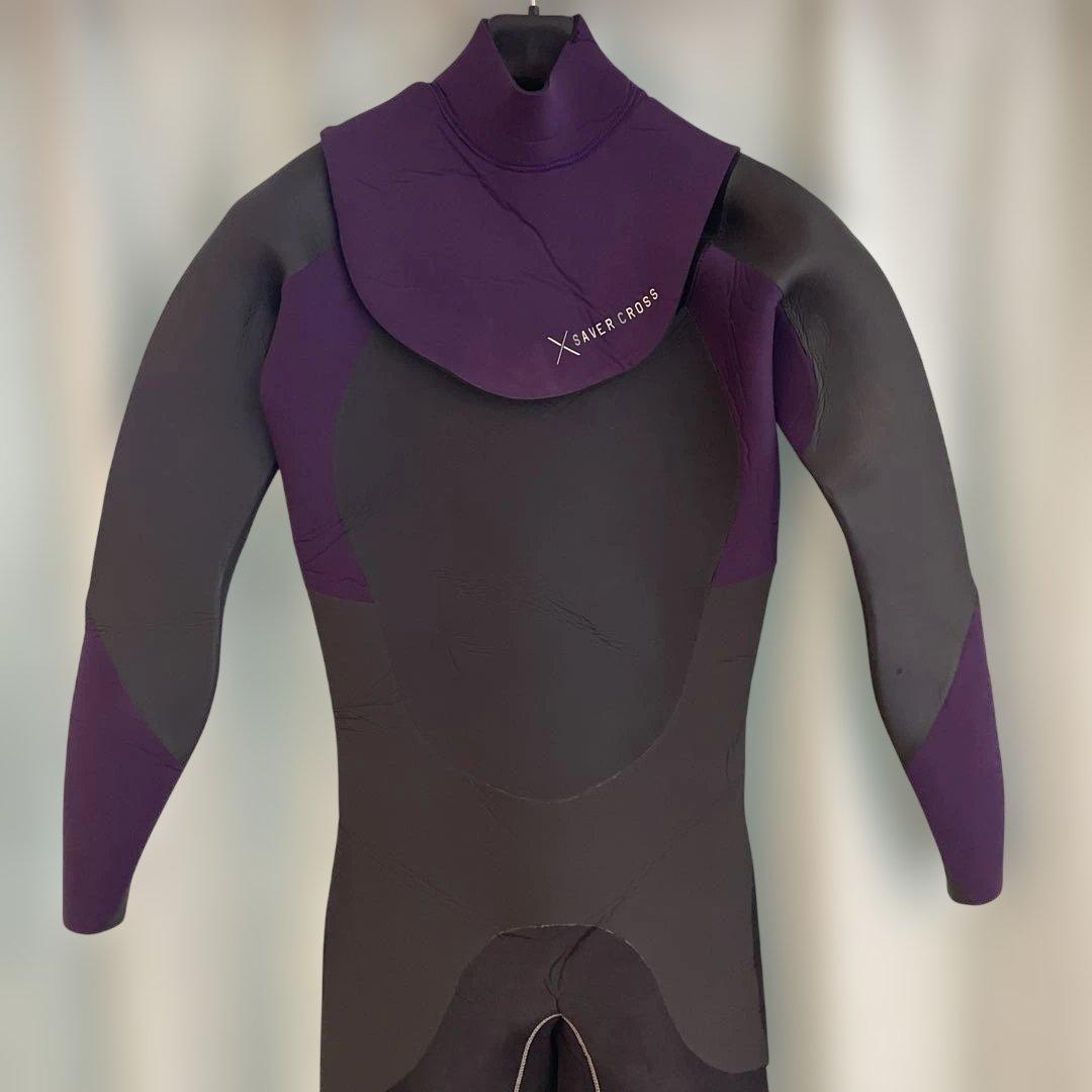 SAVER CROSS 5×3セミドライスーツ 紫/黒
