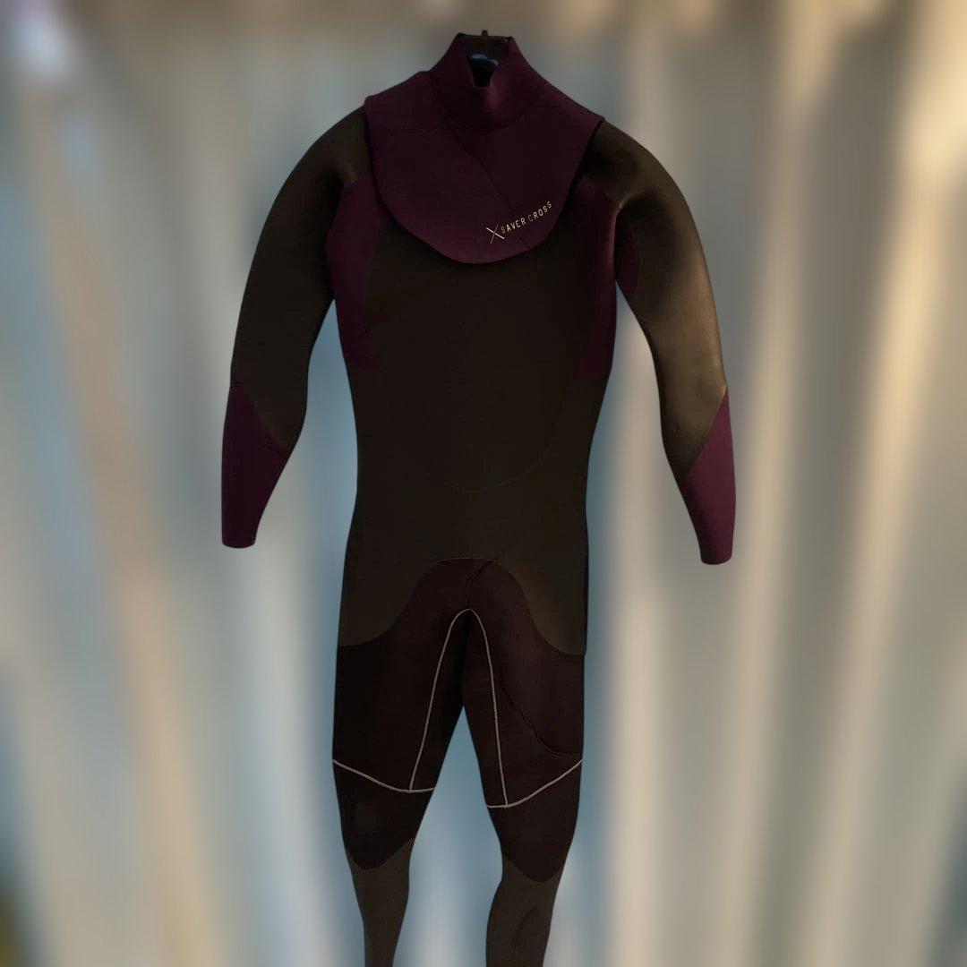 SAVER CROSS 5×3セミドライスーツ 紫/黒