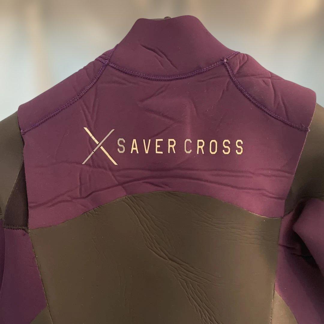 SAVER CROSS 5×3セミドライスーツ 紫/黒