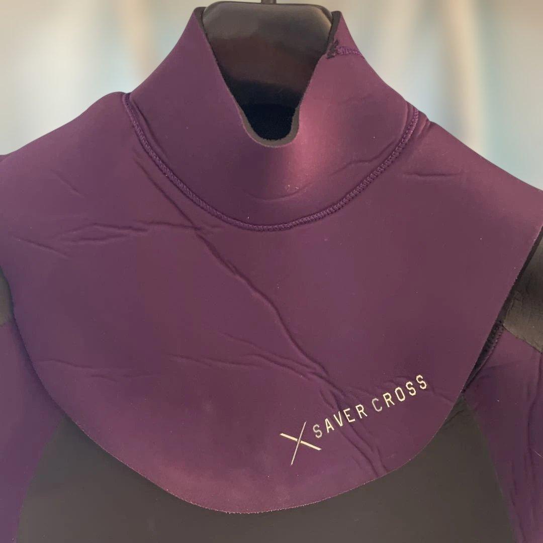 SAVER CROSS 5×3セミドライスーツ 紫/黒