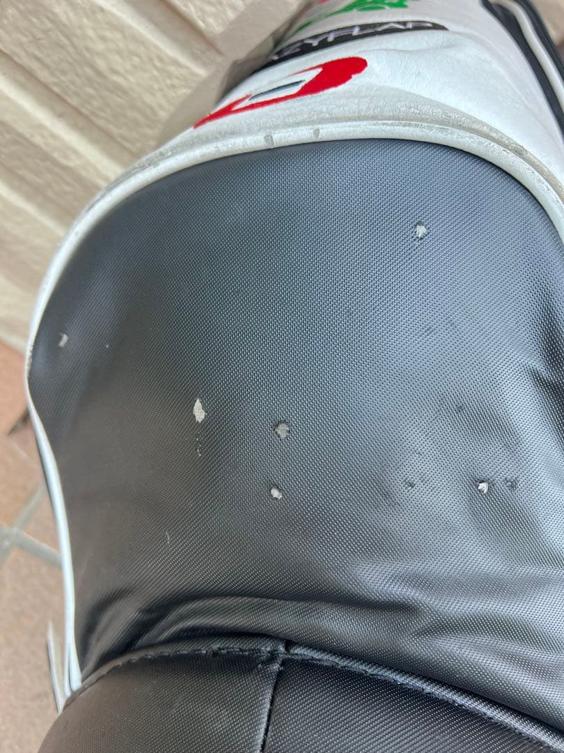 BEAMS GOLF キャディバッグ ホワイト/グリーン