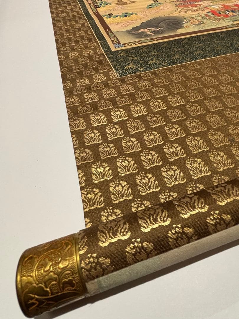 「選択集十六章之図」金泥極彩色木版画 1幅|浄土宗 法然 知恩院 仏教美術