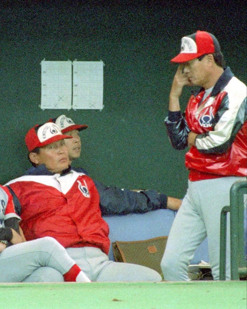 近鉄バファローズ　グランドコート　選手用 本物のスタジャン